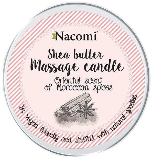 Nacomi Świeczka do masażu z masłem shea o zapachu marokańskich przypraw 150ml 1234593144