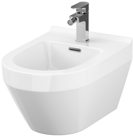 Cersanit Crea Bidet podwieszany 51,5x35,5 cm z ukrytym mocowaniem biały K114-009