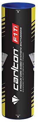 Dunlop Carlton F1 Ti piłka do badmintona z korka, szybka, biała/czerwona, jeden rozmiar