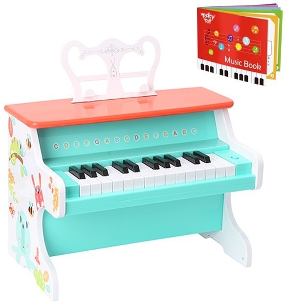 Tooky Toy Lumarko Pianino Muzyczne Dla Dzieci Nauka Gry + Książeczka TF573 Lek