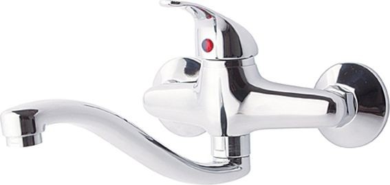 Perfexim Bateria umywalkowa Irys ścienna chrom 35-001-0200-000 35-001-0200-000