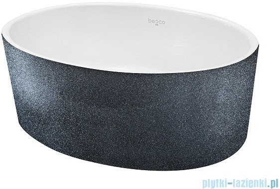 Besco Uniqa Glam Srebrna umywalka nablatowa 32x46x17cm #UMD-U-NGG |