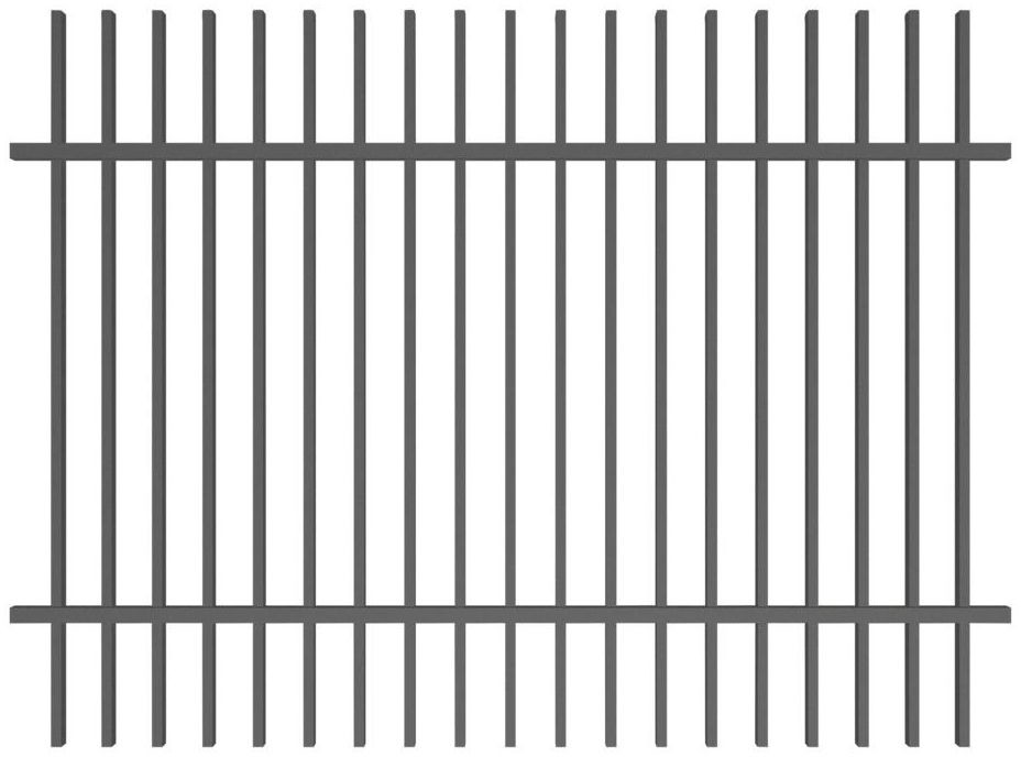 Polbram Przęsło ogrodzeniowe NEGROS 200 x 120 cm