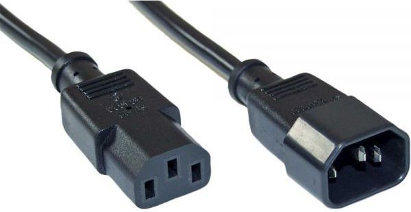 InLine Kabel zasilający 3 Pin IEC C13 C14 0.5m 16605