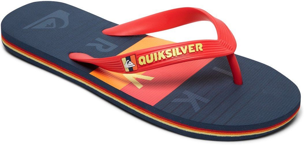 Quiksilver japonki ęce YOUH MOLOKAI WORD BLOCK Black/Red/Blue XKRB