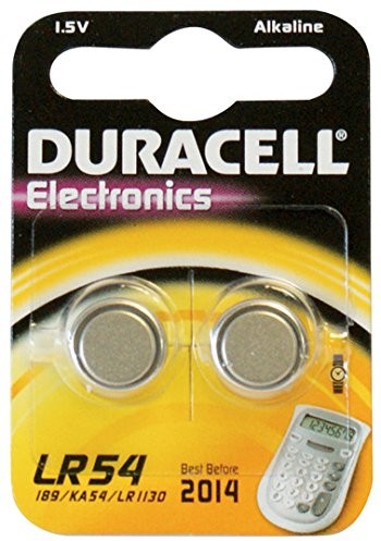 Duracell Pila  2 pz. A bottone LR54 5000394052567