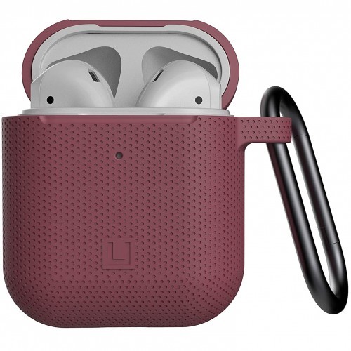 Apple Urban Armor Gear Etui Urban Armor Gear UAG U Dot Silicone Case AirPods, bordowe 812451036367