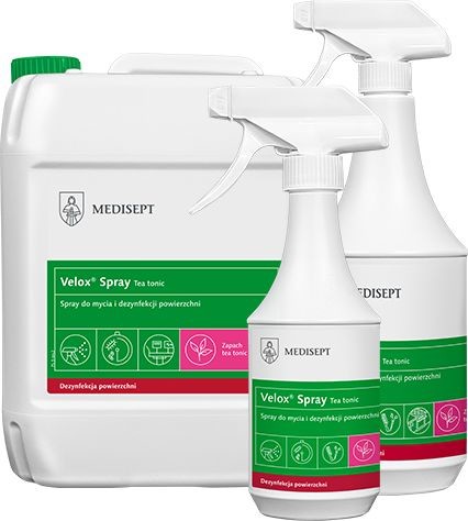 Preparat do dezynfekcji sprzętu medycznego o przyjemnym zapachu (MediSept Spray TeaTonic)