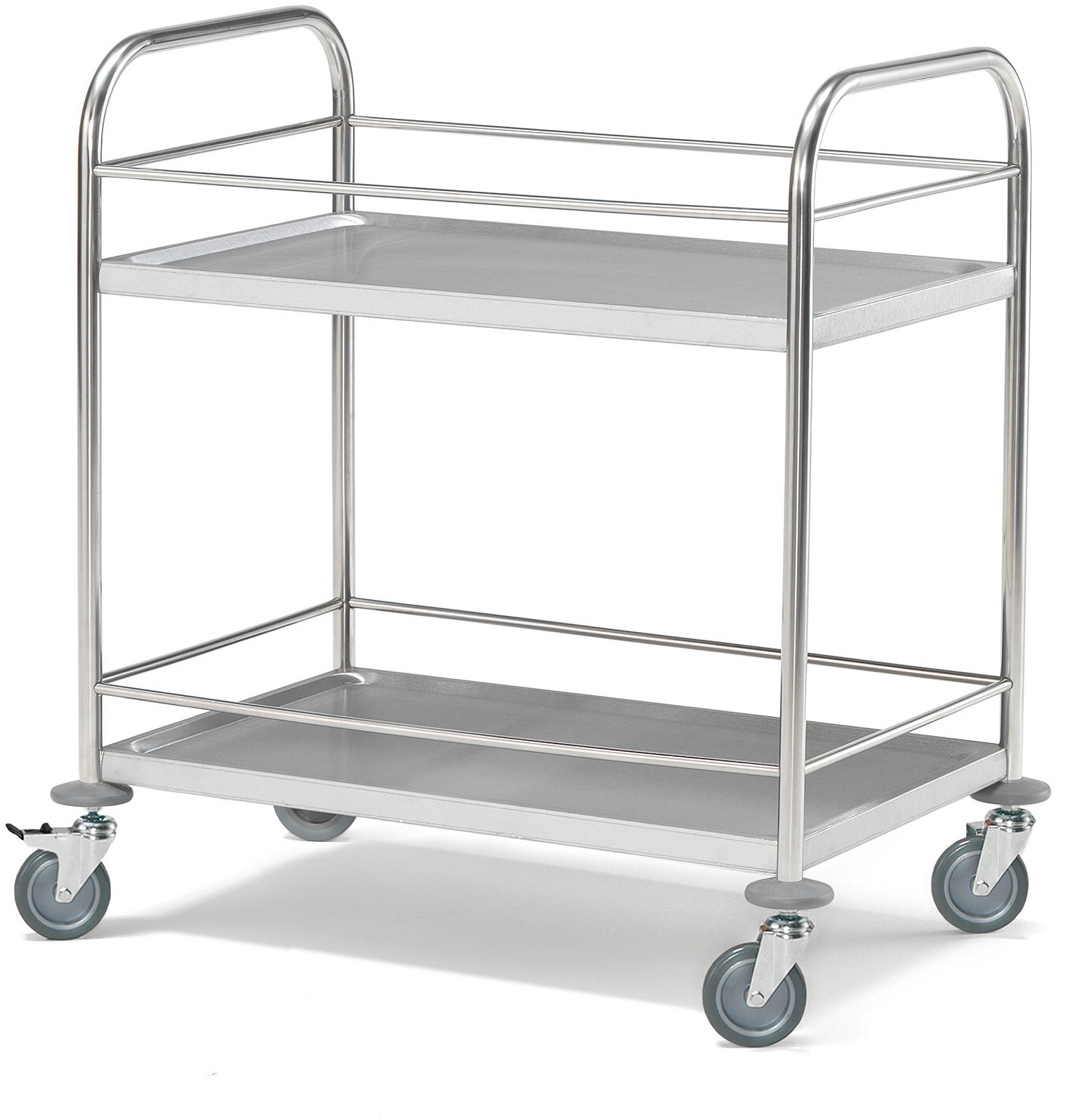 AJ Wózek z dwiema półkami stal nierdzewna 100kg 860x540x925 mm 27003