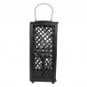 Clayre & Eef Lampion Boho Bambusowy Czarny H Clayre & Eef 6RO0588M