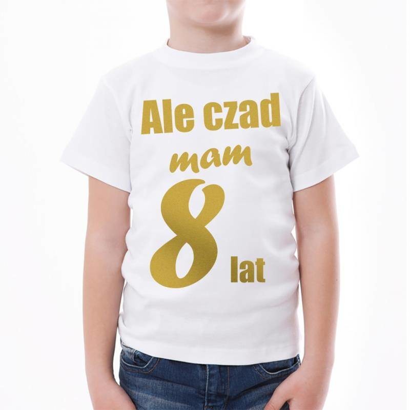 Poczpol Ale czad mam osiem lat - złoty nadruk PRZPOC-3-2890