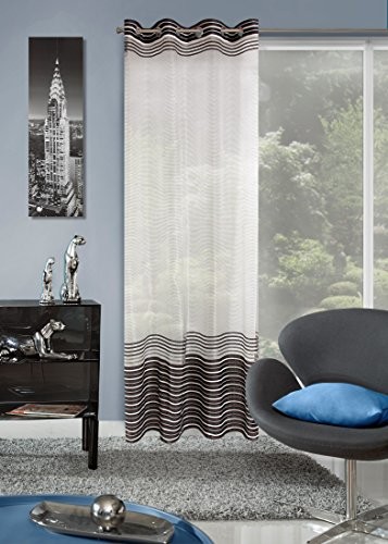 Eurofirany ZAS/EVI/B + czar zasłona z oczkami zasłona EVI, poliester, czarna, 0.02 x 140 x 250 cm ZAS/EVI/B+CZAR