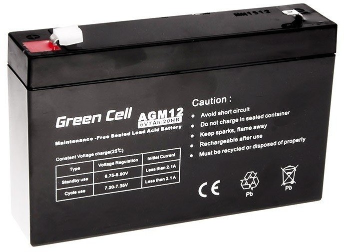AGM Green Cell Akumulator Green Cell 6V 7Ah AGM12