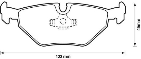 JURID Klocki hamulcowe - komplet 571960JC