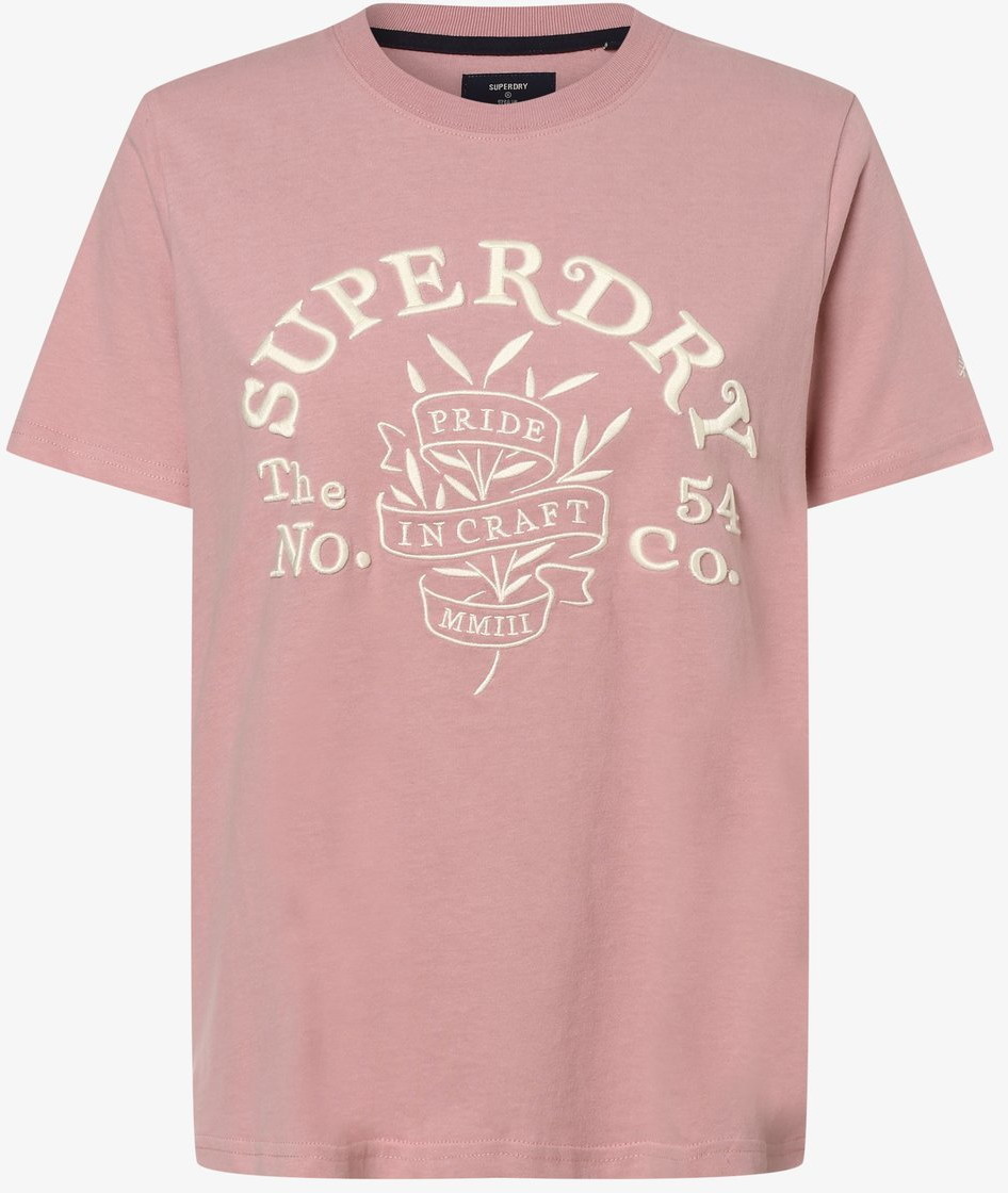 Superdry T-shirt damski, różowy