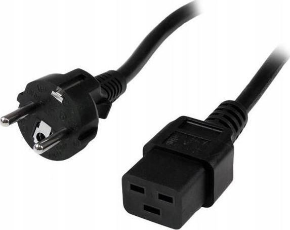 Manhattan Kabel zasilający IEC320 Schuko na C19 16A 2,5m czarny (302821)