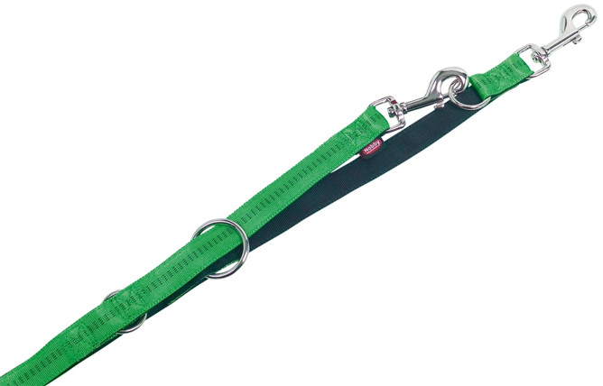 Nobby Smycz regulowana Soft Grip zielona 20mm/200cm PNOB049