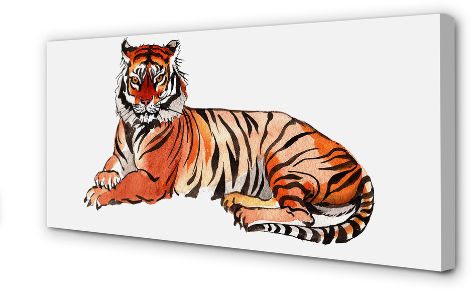 PL Tulup Obrazy na płótnie Malowany tygrys 100x50cm