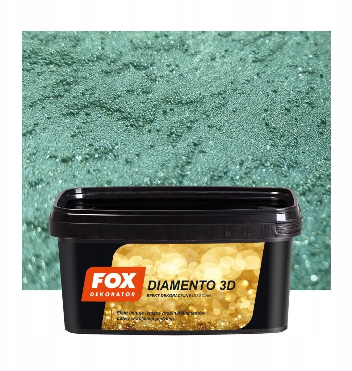 FOX Farba dekoracyjna Diamento 3D 1 l Malachit
