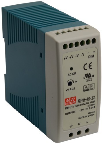 PULSAR DRA 12V/40W/3.34A zasilacz na szynę DIN (PL_DRA-40-12)