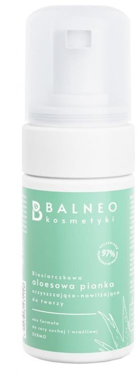 MALINOWE HOTELE SP. Z O.O. MALINOWE HOTELE SP Z O.O Balneokosmetyki Biosiarczkowa aloesowa pianka oczyszczająco do twarzy 100 ml