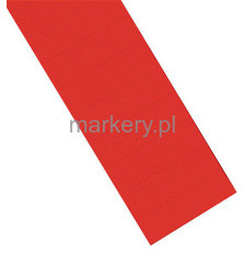 MAGNETOPLAN Etykiety Ferrocard czerwony 60x15 mm 1286306
