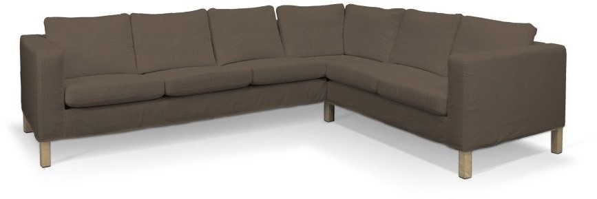 Dekoria Pokrowiec na sofę narożną lewostronną Karlanda brązowy Sofa narożna lewostronna Karlanda Etna 699-705-08