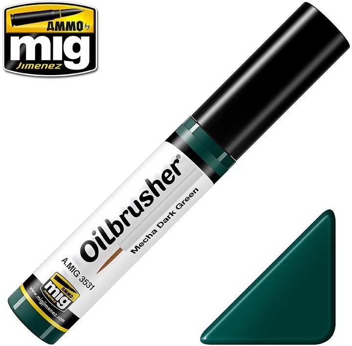 mig Farba olejna Oilbrusher Ammo Mig - Mecha Dark Green mig 3531