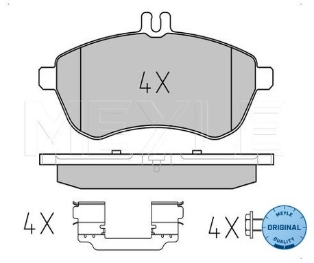 Wulf Gaertner Autoparts Zestaw klocków hamulcowych, hamulce tarczowe Wulf Gaertner Autoparts 025 243 0620/K1