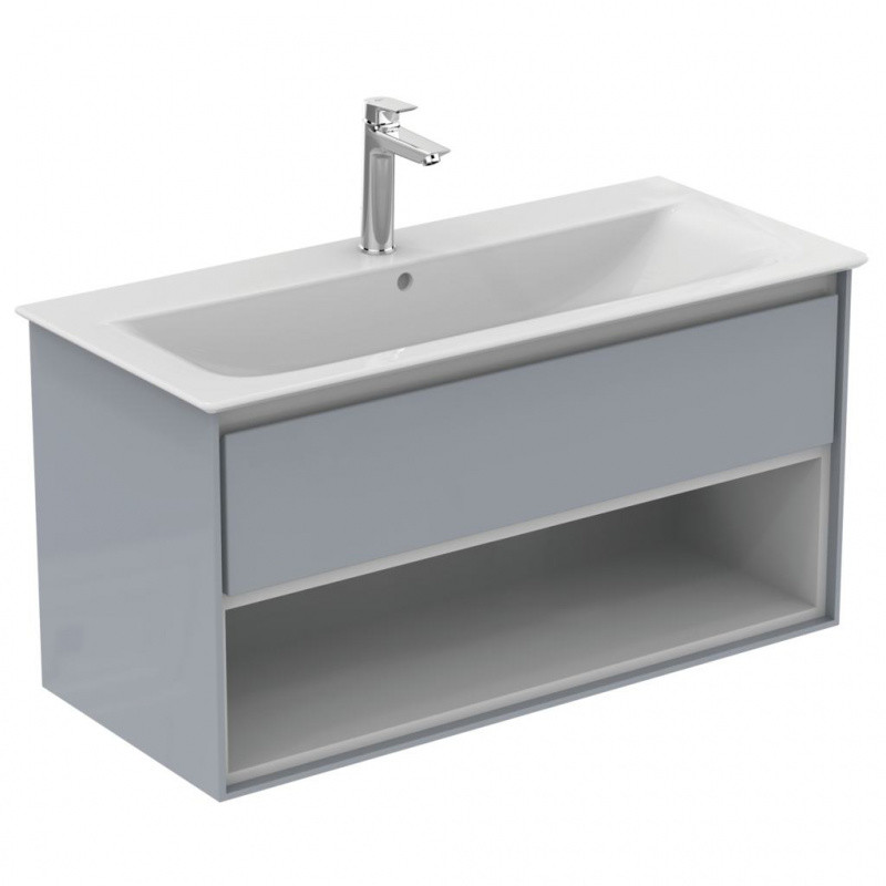 Ideal Standard Connect Air Szafka pod umywalkę 100x51,7x44 cm jasnoszara/biała mat E0828EQ