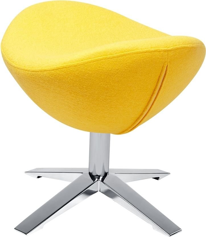 King Home Podnóżek EGG SZEROKI żółty 5900000042268