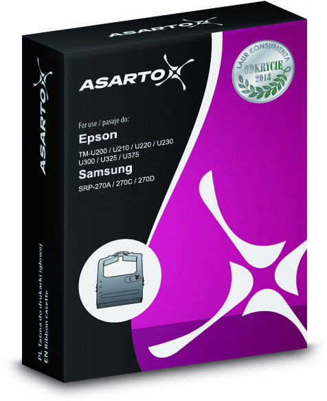 Epson Asarto Taśma AS-RE09 Czarna do drukarek igłowych Espon Zamiennik ERC-09B