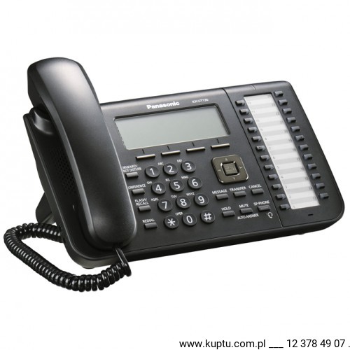 Panasonic KX-UT136 Telefon biurowy SIP 24 klawisze funkcyjne KX-UT136X-B