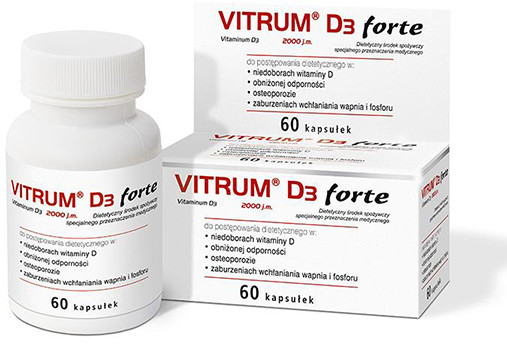 Vitrum D3 Forte, 60 kapsułek