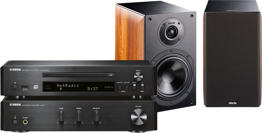 Yamaha MCR-N670D + INDIANA LINE NOTA 260