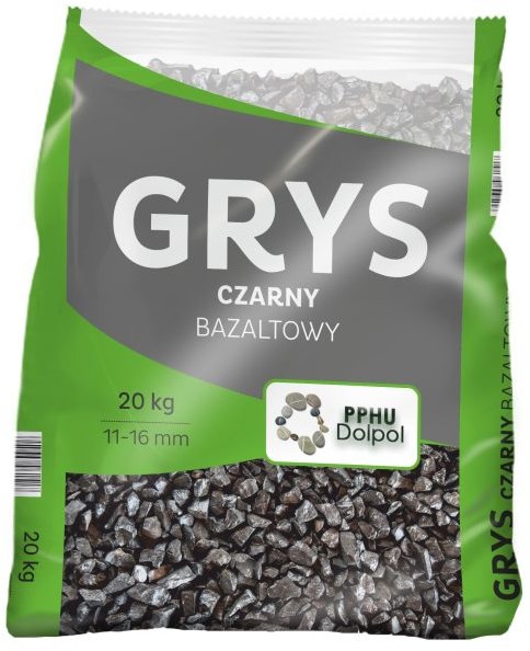 Grys bazaltowy 11-16 mm 20 kg czarny