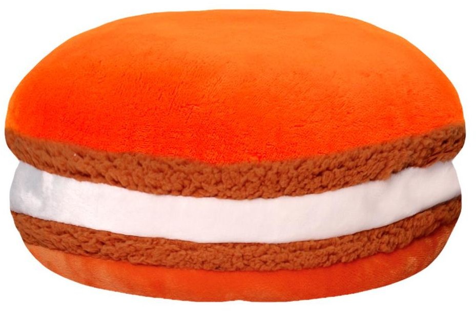 DOMAREX Poduszka dla dzieci okrągła Cookie pomarańczowa śr. 45 cm