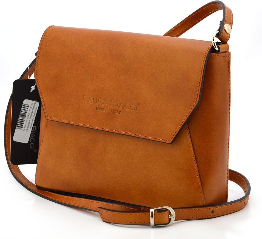 Vera Pelle Torebka skórzana vp680 Camel