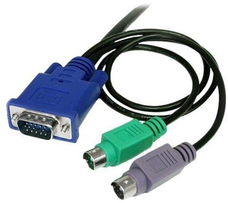 StarTech com com 3-in-1 Ultra Thin PS/2 KVM Cable SATA18RA1