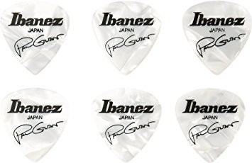Ibanez B1000PG-PW Zestaw 6 kostek Paul Gilbert Signature White