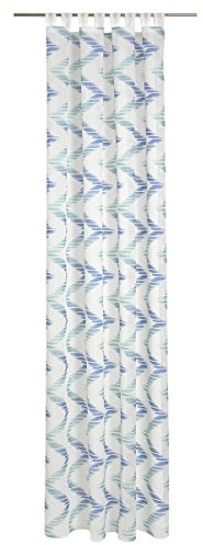 Deko Trends Dekoracja Trends Montana 6236780 57 zasłona na szelkach, materiału, 245,0 x 140,0 x 245,0 cm, biały/niebieski/turkusowy Montana 6236780 57