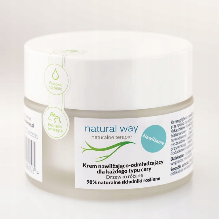 Natural Way Krem Nawilżająco-odmładzający 50ML