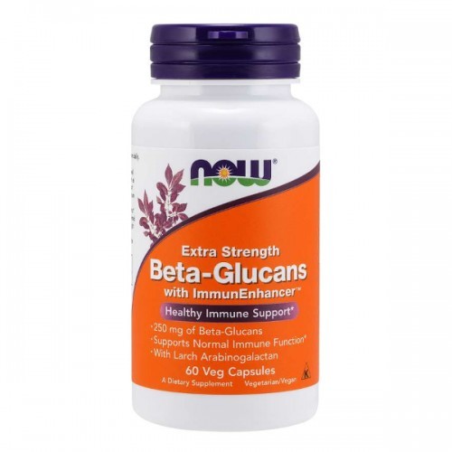 Now Foods Beta-Glucans with ImmunEnhancer Extra Strength 60 kaps. TT001010