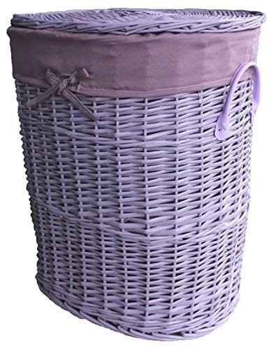 DVier Kosz na pranie wiklina Laundry lila 46 X 34 h.54 31laoval-B SWWK-31LaOval-b