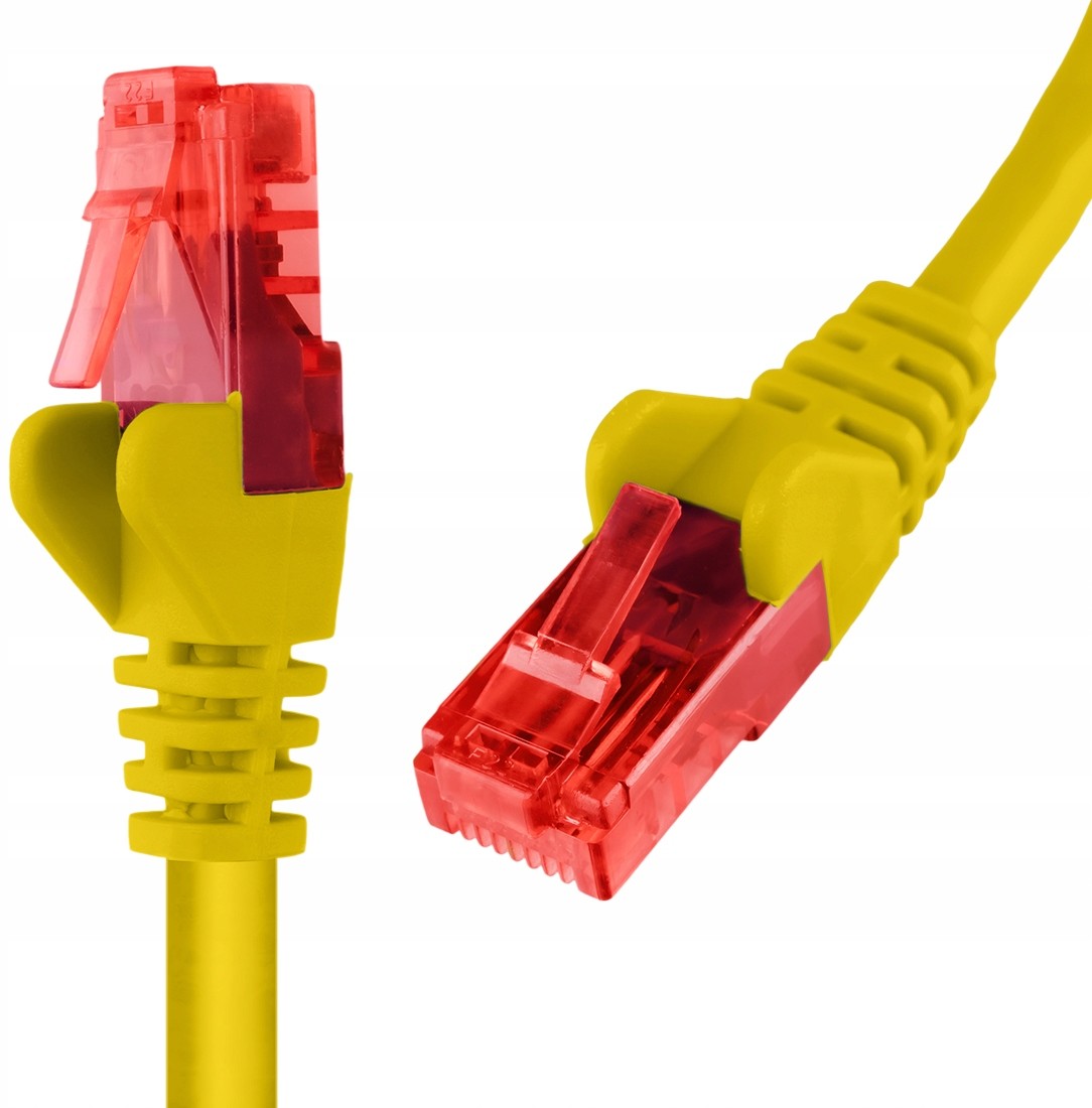 Kabel Lan Cat 6 U/utp AWG24 żółty 30m