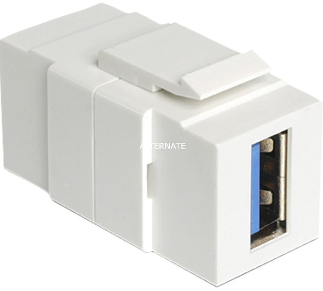 Delock USB3.0 A f/f, Keystone module