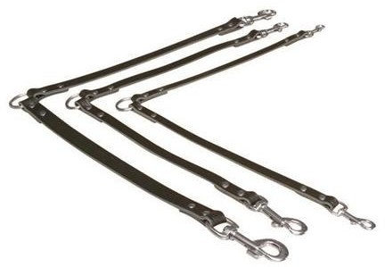Trixie Rozdzielacz do smyczy skórzany 30 cm/10 mm czarny