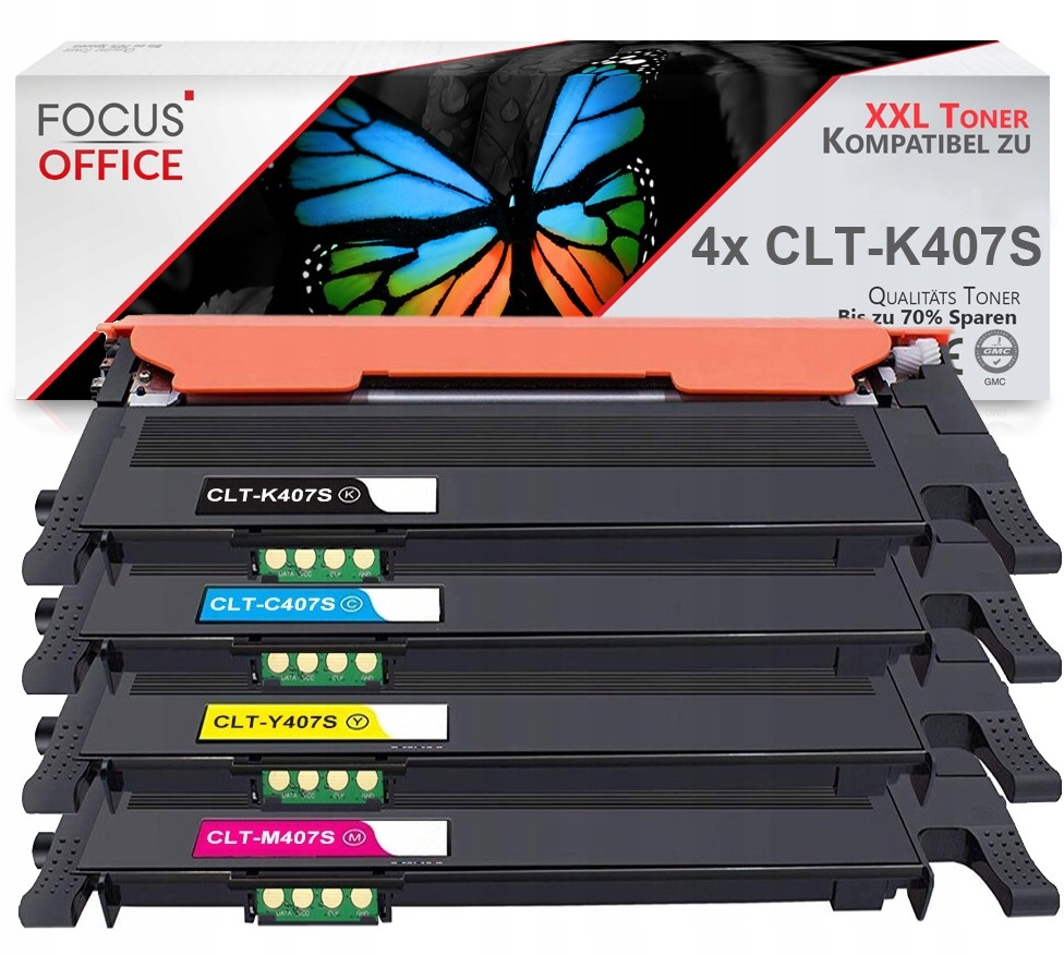 4 X Toner Do Samsung CLP320 CLP325 CLX3180 CLX3185