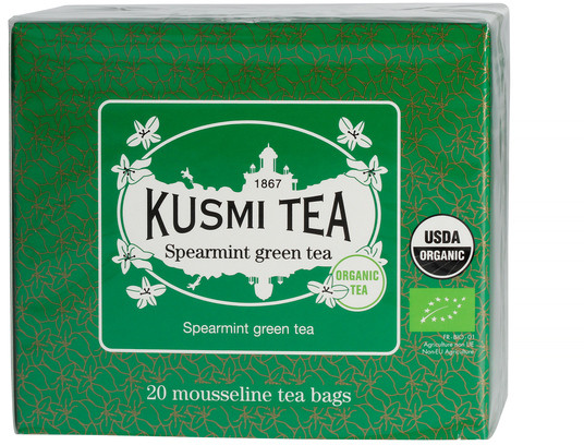Kusmi Tea Spearmint Green Tea Bio Herbata w saszetkach 20 sztuk VMEN20SBIO