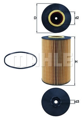 Knecht Filtr oleju OX 426D